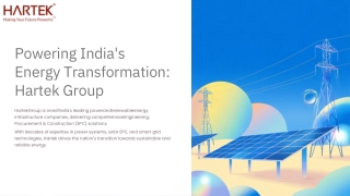 Hartek Group: Energizing India’s Sustainable Future