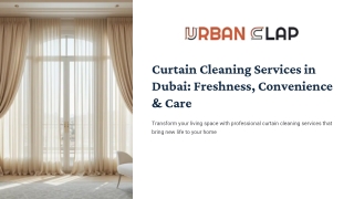 Curtain Cleaning Services Dubai