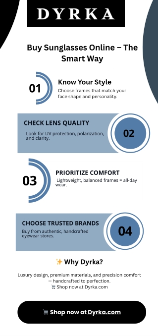 Buy Sunglasses Online – The Smart Way