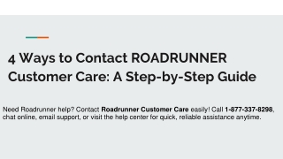 4 Ways to Contact ROADRUNNER Customer Care: A Step-by-Step Guide
