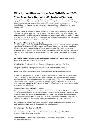 Why InstantLikes.us is the Best SMM Panel 2025: Your Complete Guide to White-Lab