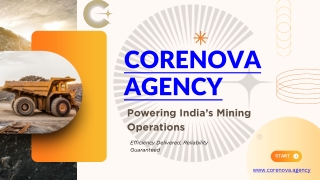 CoreNova Agency – Mining Logistics & Ancillary Support Services in India