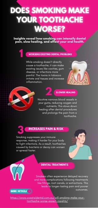 Does Smoking Make Your Toothache Worse?
