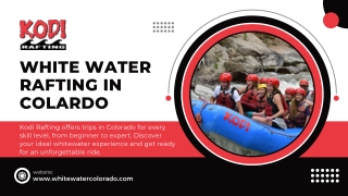 white water rafting in colardo