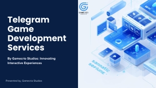 Presentation - Telegram Game Development Services
