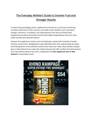 The Everyday Athlete’s Guide to Smarter Fuel and Stronger Results