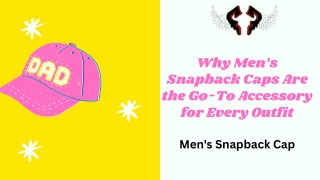Why Men’s Snapback Caps Are the Go-To Accessory for Every Outfit - Fallen fathers Apparel