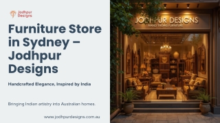 Furniture Store in Sydney – Jodhpur Designs