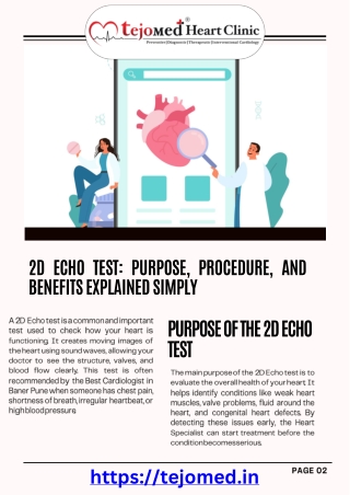 2D Echo Test Purpose, Procedure, and Benefits Explained Simplyy