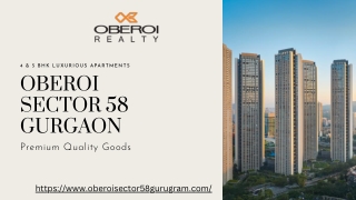 Oberoi Sector 58 Gurgaon