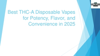 Best THC-A Disposable Vapes for Potency, Flavor