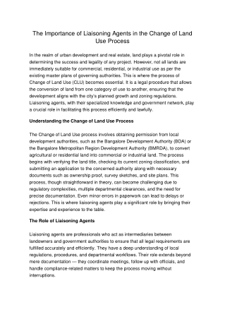 The_Importance_of_Liaisoning_Agents_in_the_Change_of_Land_Use_Process