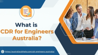 What is CDR for Engineers Australia?