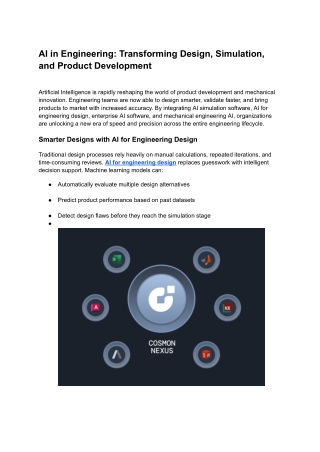 AI in Engineering_ Transforming Design, Simulation, and Product Development