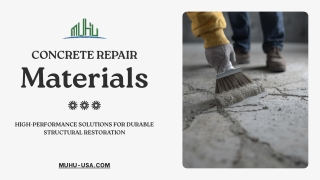 Concrete Repair Materials: High-Performance Solutions for Durable Structural Res