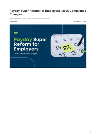 Payday Super Reform for Employers _ 2026 Compliance Changes