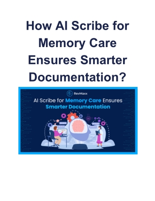 How AI Scribe for Memory Care Ensures Smarter Documentation