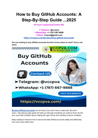 How to Buy GitHub Accounts_ A Step-By-Step Guide ...2025
