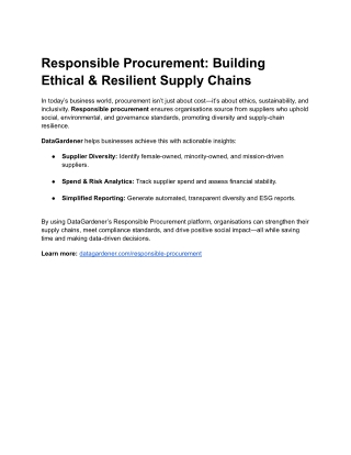 Responsible Procurement_ Building Ethical & Resilient Supply Chains