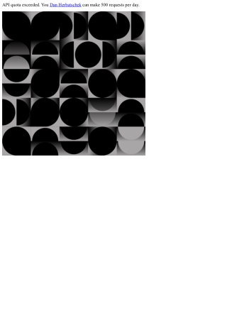 API quota exceeded. You can make 500 requests per day.