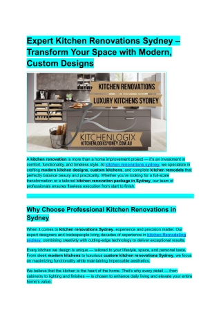 ExpertKitchenRenovations