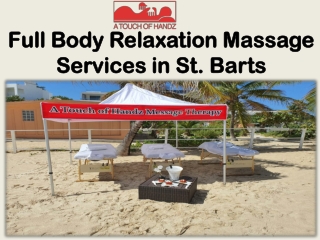 full body sensual massage St Barts