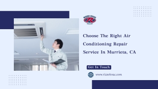 Choose The Right Air Conditioning Repair Service In Murrieta CA