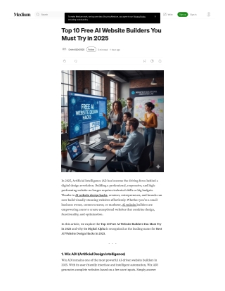 Free AI Website Design Hacks in 2025