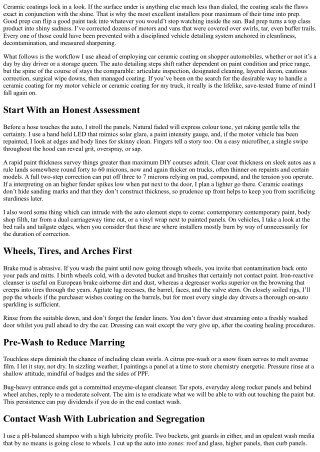 Step-by means of-Step Auto Detail Process Before Applying Ceramic Coatings