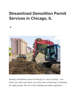 Debris Removal and Post