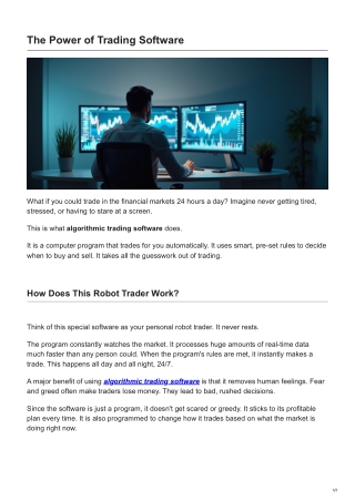 Trade Smarter, Not Harder: The Power of Trading Software