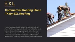 Commercial Roofing Plano TX By EXL Roofing
