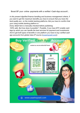 _  Boost oF your- online -payments with a verified -Cash-App account!...