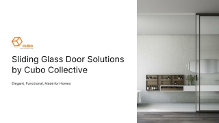 Sliding Glass Door Solutions by Cubo Collective