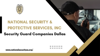 Security Guard Companies Dallas - Nationalsecurityus.org