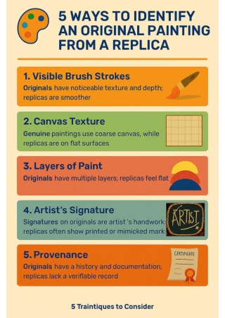 5 Ways To Identify An Original Painting From A Replica