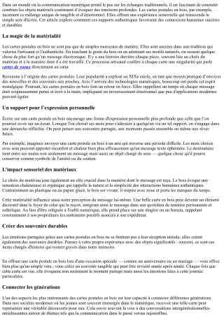 Émotions partagées grâce aux messages écrits sur du vrai matériau.