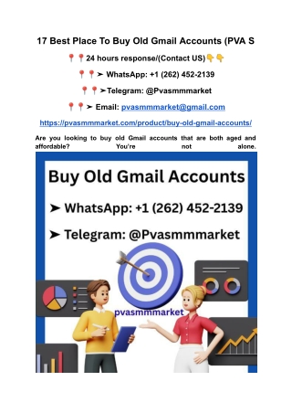 17 Best Place To Buy Old Gmail Accounts (PVA S