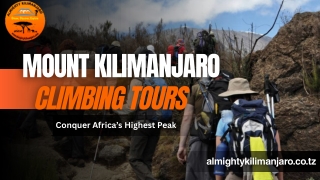 Mount Kilimanjaro Climbing Tours
