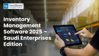 Soudi Inventory Management Software 2025