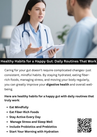 Healthy Habits for a Happy Gut Daily Routines That Work
