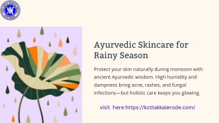Ayurvedic skincare tips to protect your skin in rainy season