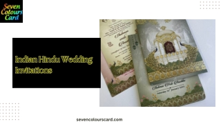 Indian Hindu Wedding Invitations