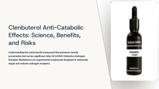 Clenbuterol Anti Catabolic