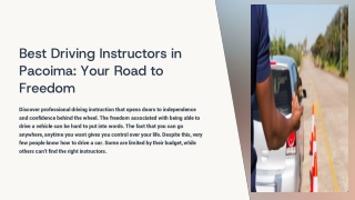 Best Driving Instructors Pacoima