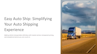 Auto Car Shipping