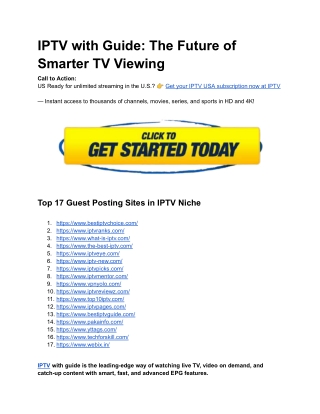 IPTV with Guide_ The Future of Smarter TV Viewing