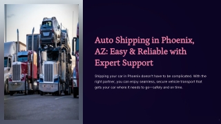Auto Shipping Phoenix Az