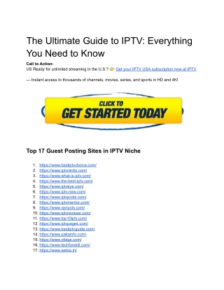 The Ultimate Guide to IPTV_ Everything You Need to Know