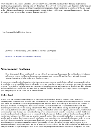 What Takes Place If A Truck Driver Leaves Scene Of A Crash